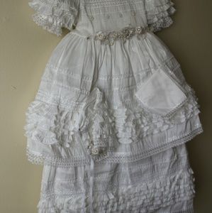 Baptism gown white for baby girl